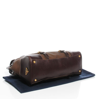 Prada Jacquard Logo Shoulder Bag Bruciato 5 of 11