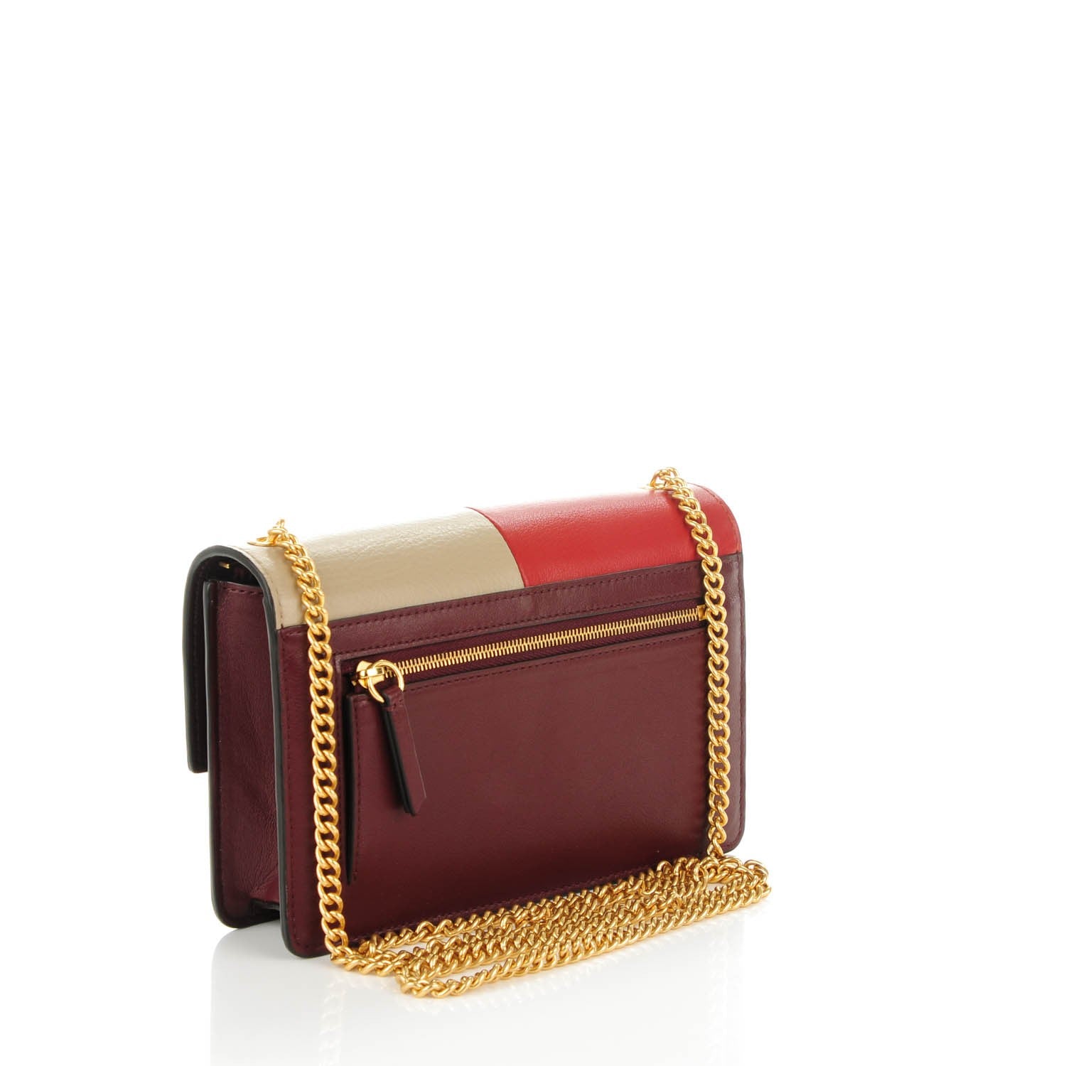 Mulberry Smooth Calfskin Cheyne Clutch Rust Dune Burgundy 3 of 7