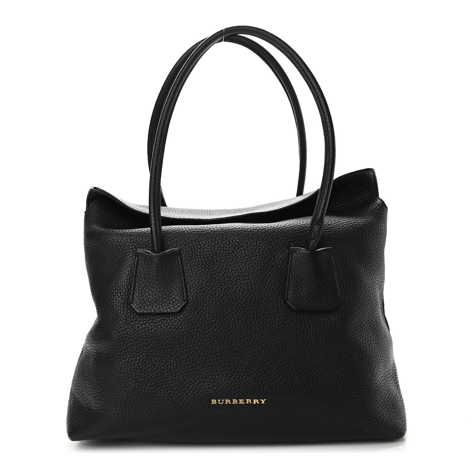 Burberry London Grainy Calfskin Medium Baynard Tote Black 1 of 9