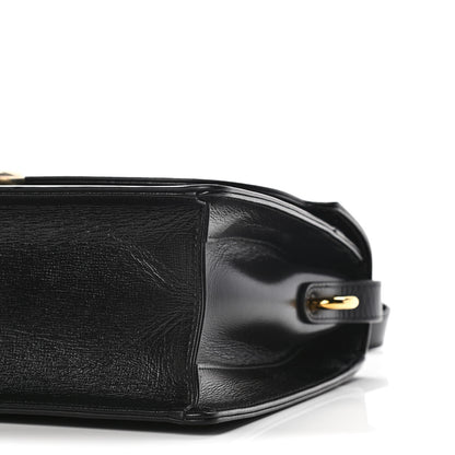 Gucci Textured Calfskin Medium Torchon GG Ring Shoulder Bag Black 11 of 17