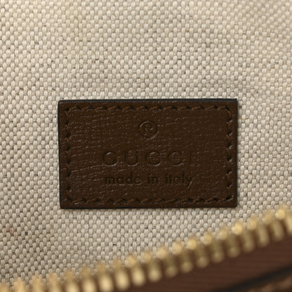Gucci GG Supreme Monogram Textured Calfskin Retro Interlocking G Belt Bag Beige Ebony Brown Sugar 6 of 11