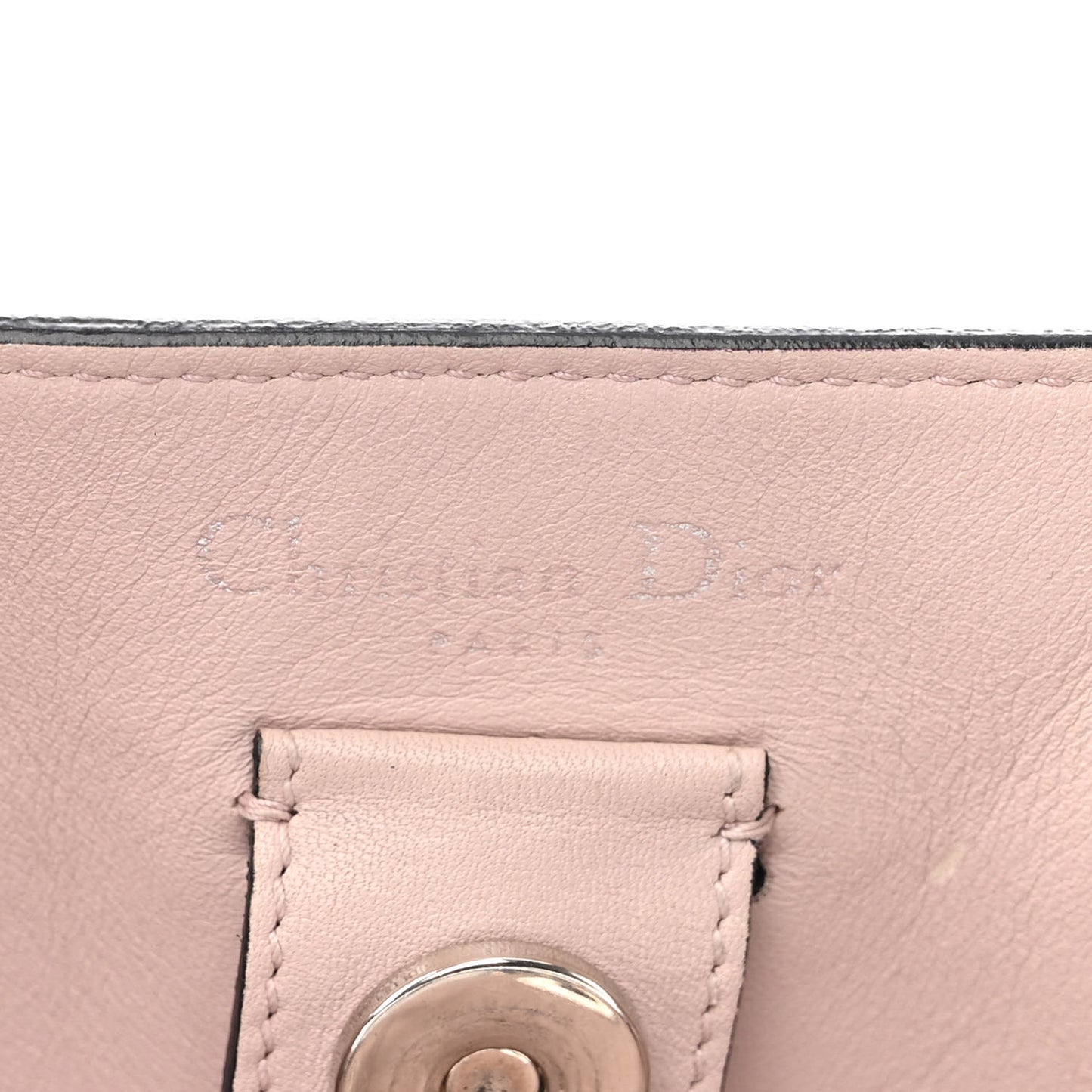 Smooth Calfskin Large Diorissimo Tote Black Rose Poudre