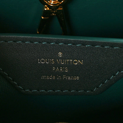 Louis Vuitton Velvet Embroidery Capucines BB Green 7 of 11