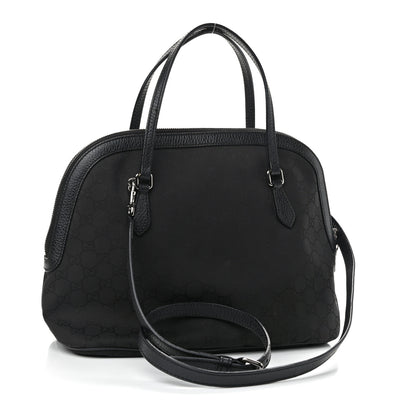 Gucci Nylon Monogram Medium Dome Bag Black 3 of 11