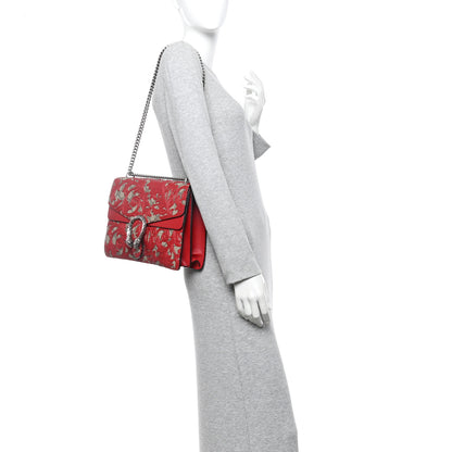 Gucci GG Supreme Monogram Arabesque Medium Dionysus Shoulder Bag Hibiscus Red 2 of 10