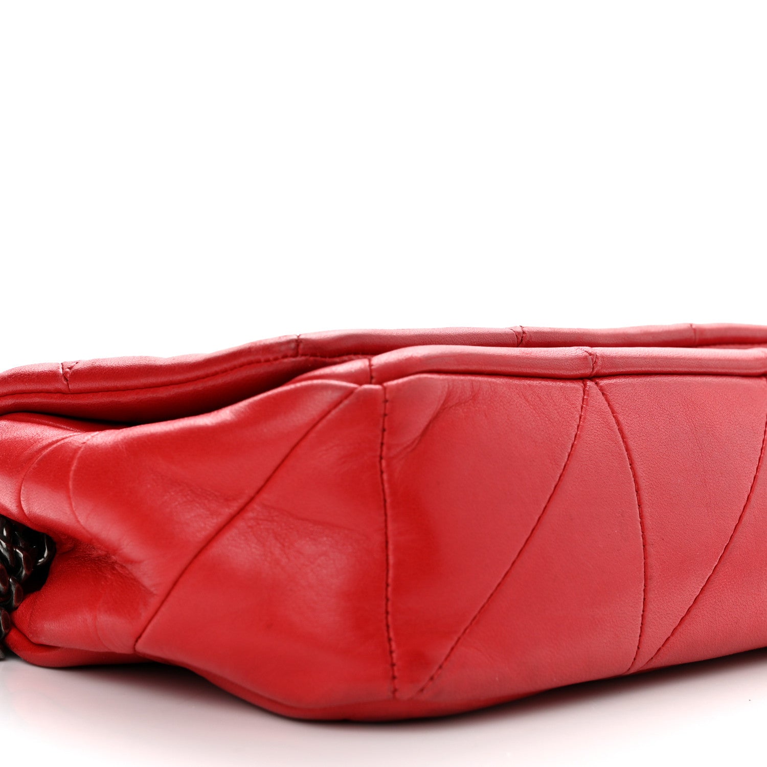 Saint Laurent Lambskin Patchwork Monogram Small Jamie Red 9 of 14