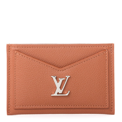 Louis Vuitton Calfskin Lockme Card Holder Caramel 1 of 6