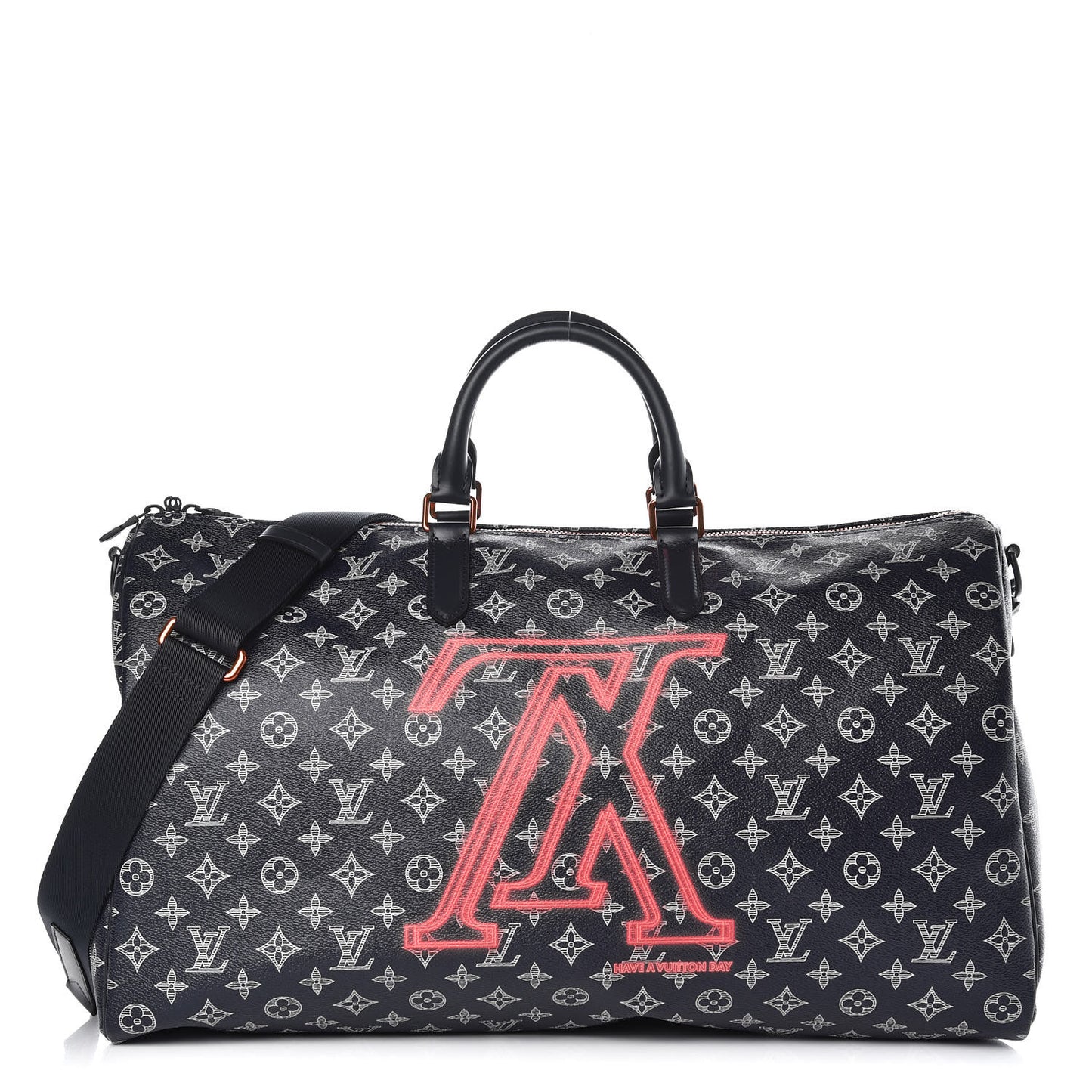 Monogram Upside Down Keepall Bandouliere 50 Ink