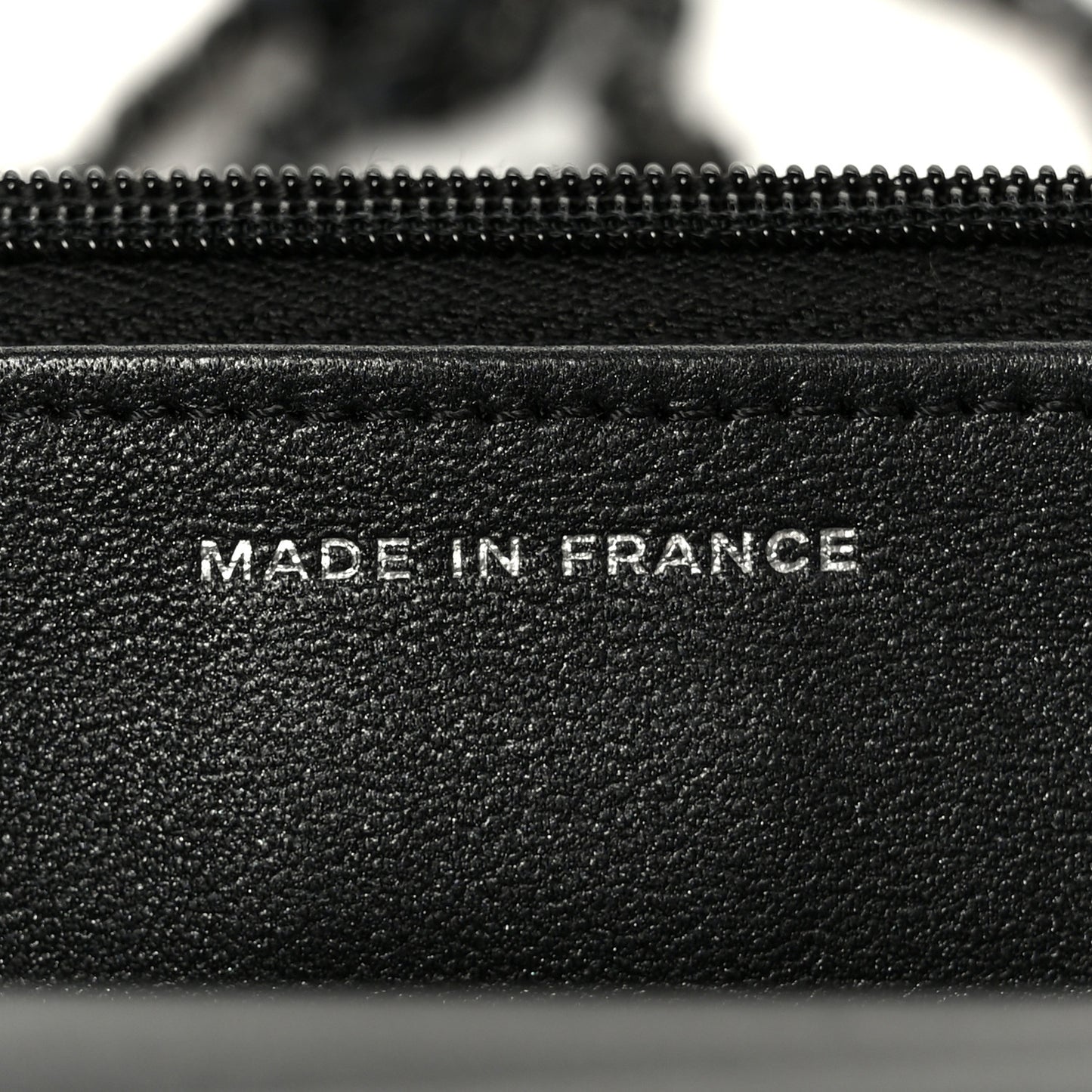 Lambskin Quilted Wallet On Chain WOC So Black