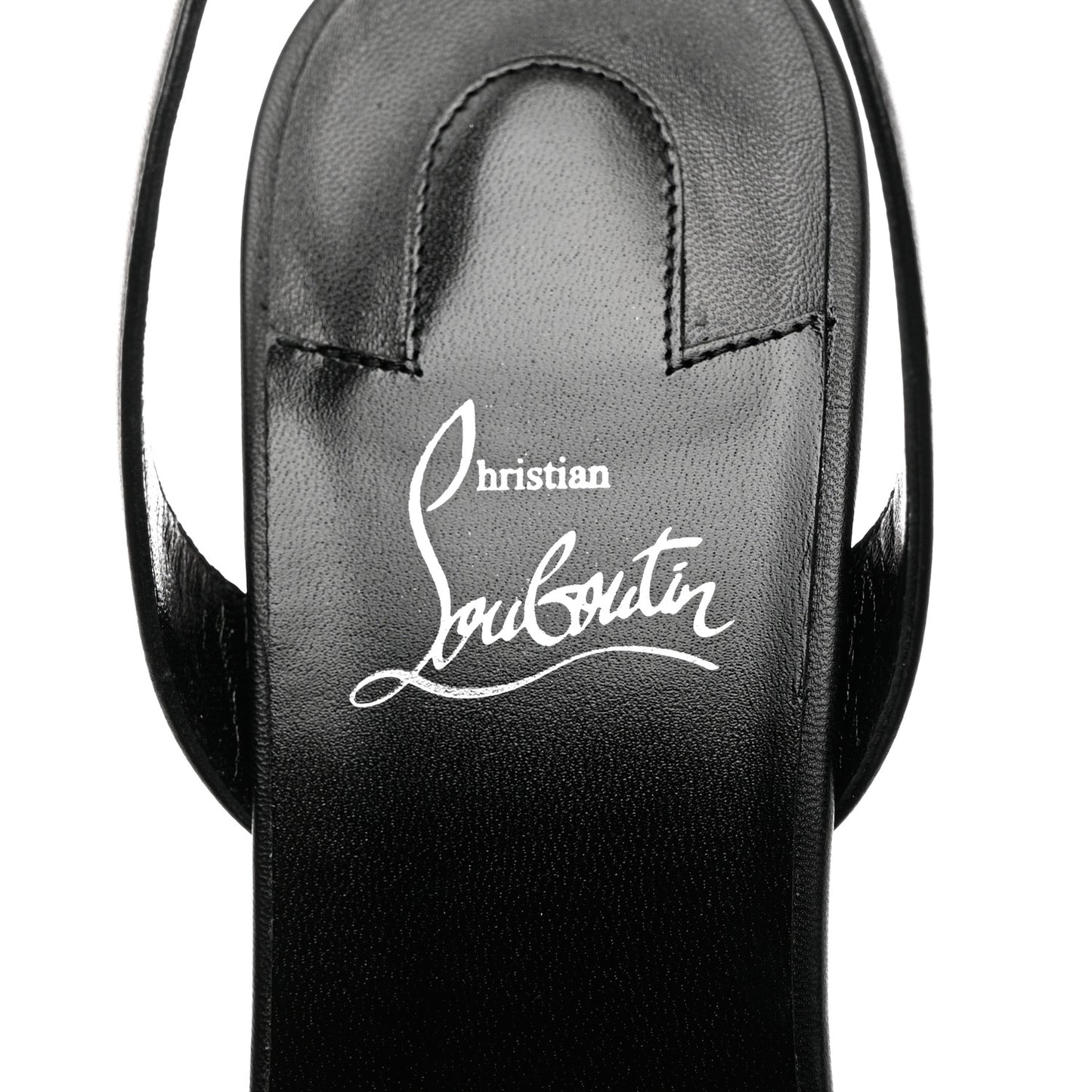 Calfskin O Marylin 85 Slingback Sandal Heels 41 Black