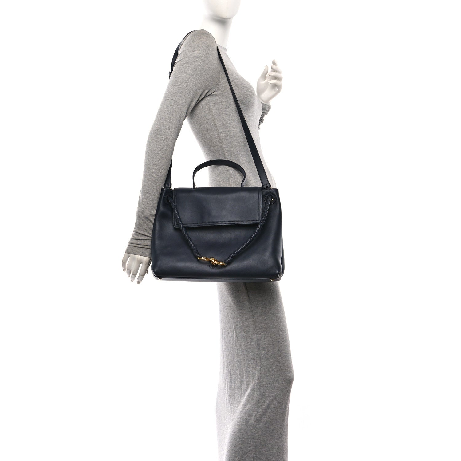 Bottega Veneta Silky Calfskin Medium Ciao Ciao Nocturnal 2 of 13