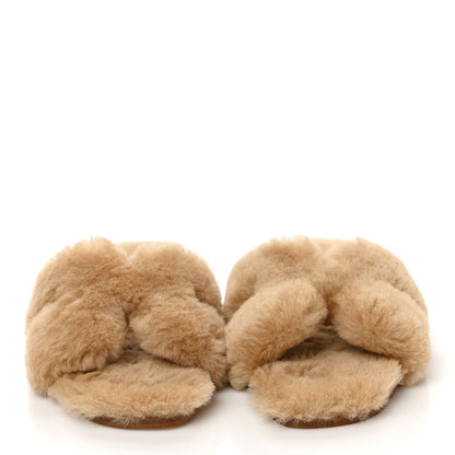 Hermes Woolskin Oran Sandals 41 Beige Argile 3 of 8