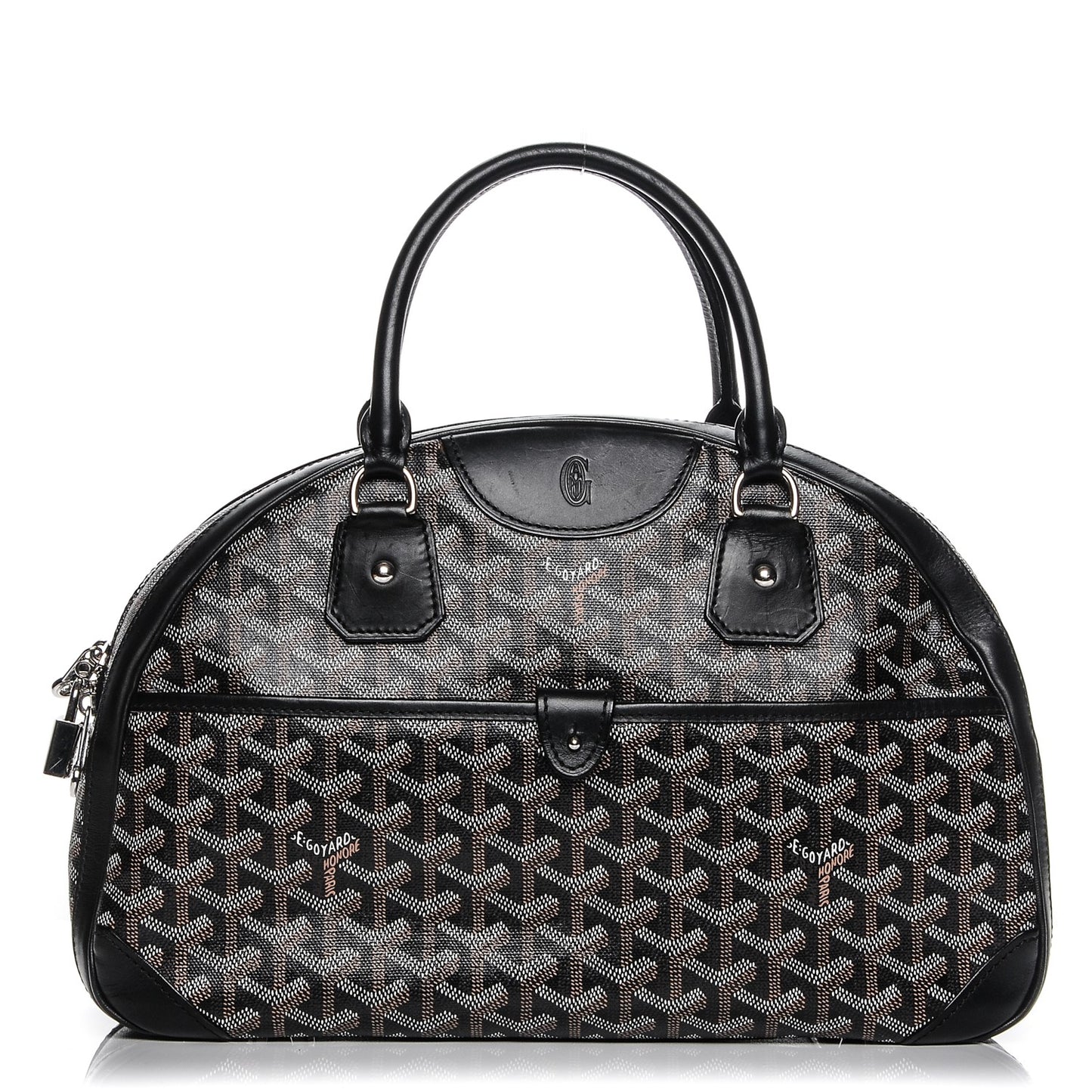 Goyardine Saint Jeanne MM Bowler Black