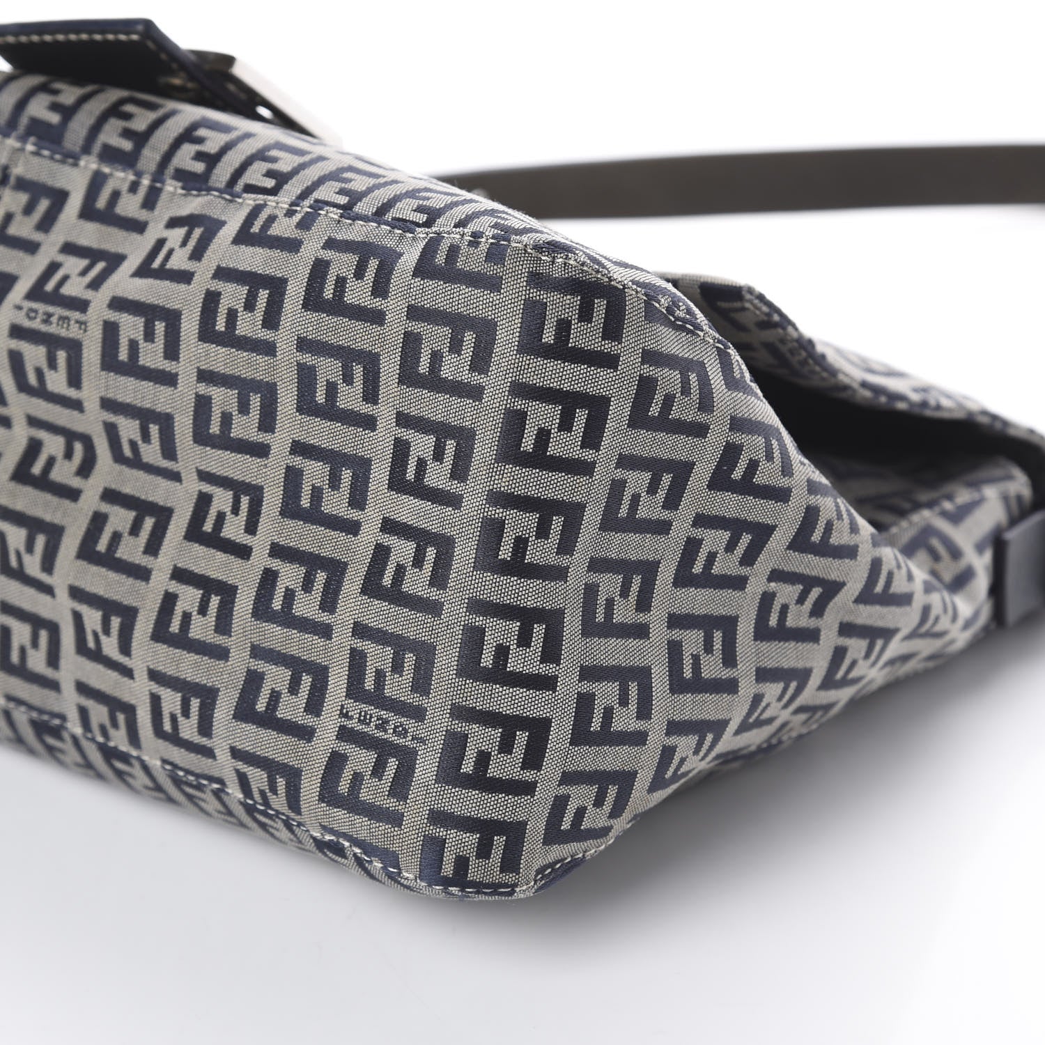 Fendi Zucchino Mama Baguette Navy 6 of 8