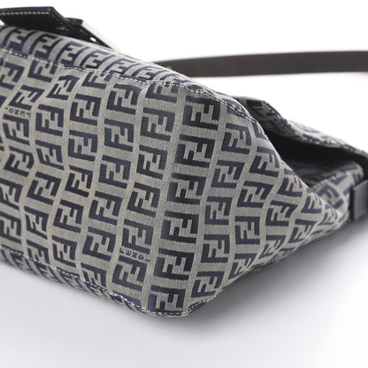 Fendi Zucchino Mama Baguette Navy 6 of 8