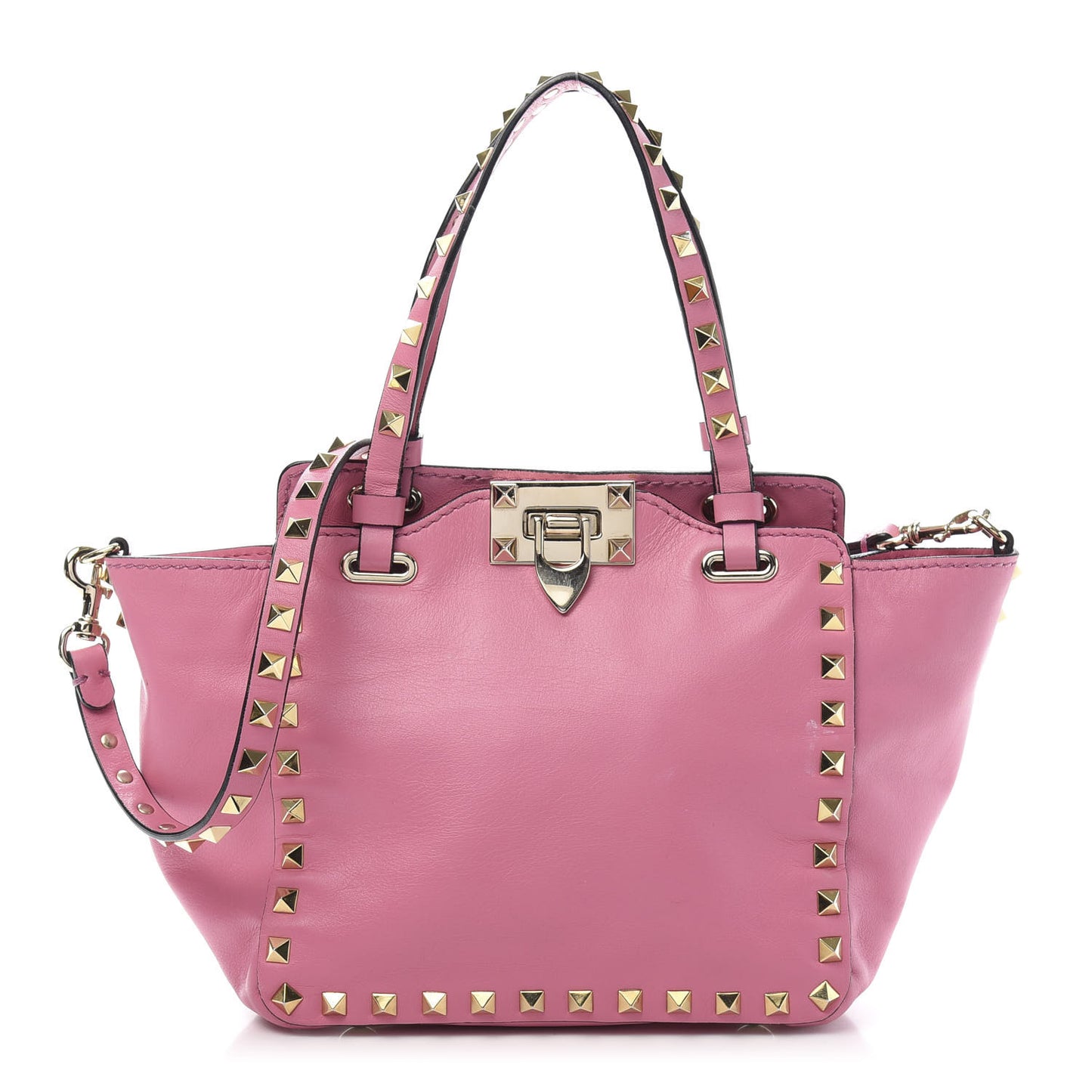 Vitello Mini Rockstud Tote Ninphea