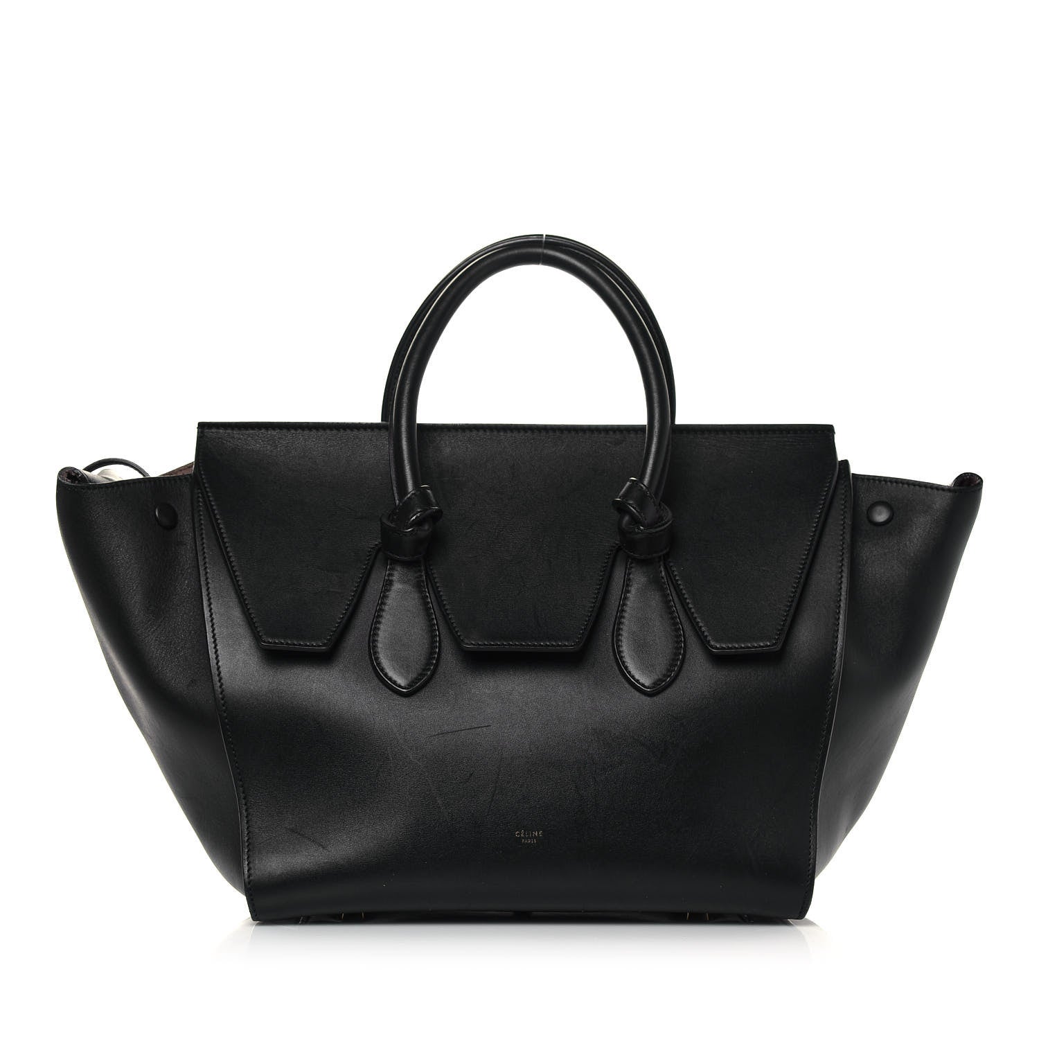 Celine Smooth Calfskin Small Tie Knot Tote Black 1 of 14