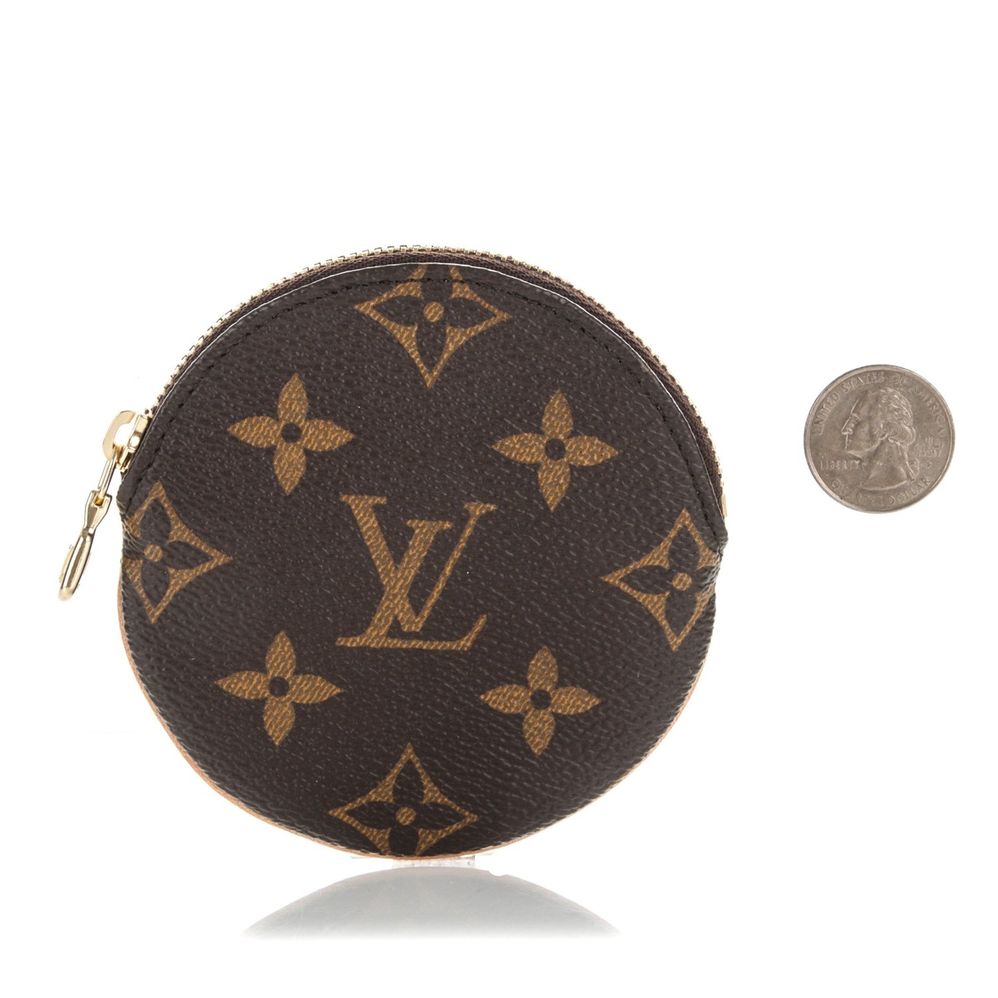 Monogram Round Coin Purse