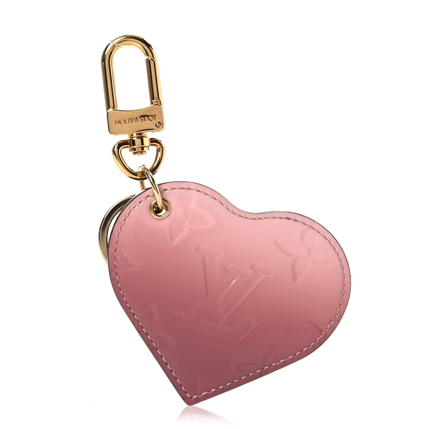 Vernis Degrade Heart Bag Charm Pink