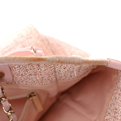 Chanel Lurex Boucle Small Deauville Tote Pink 11 of 13