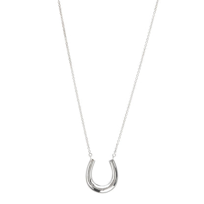 Tiffany Sterling Silver 1837 Horseshoe Pendant Necklace 1 of 6