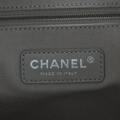 Chanel Glazed Calfskin Small Deauville Tote Black 6 of 7