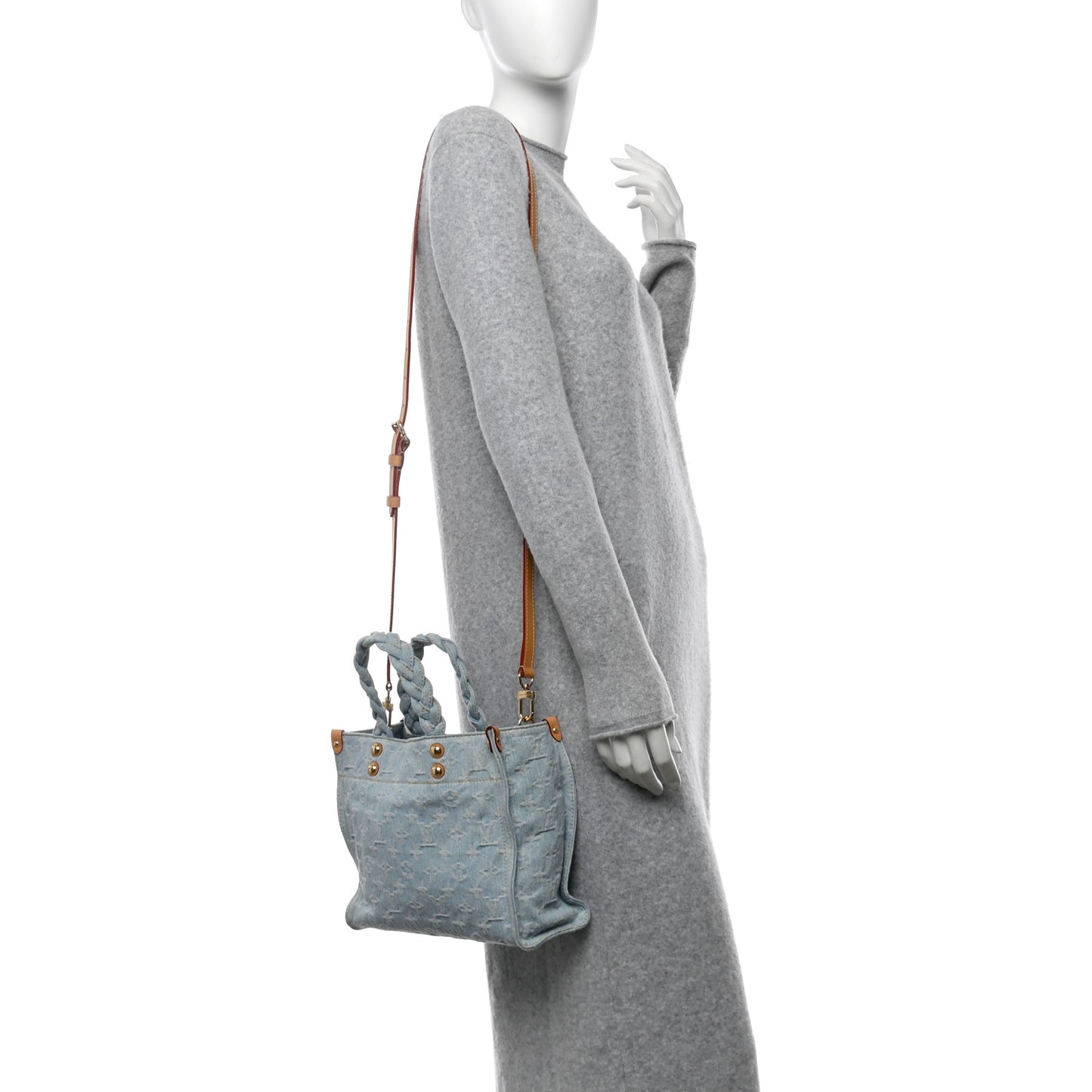 Monogram Washed Denim Let Go PM Sky Blue