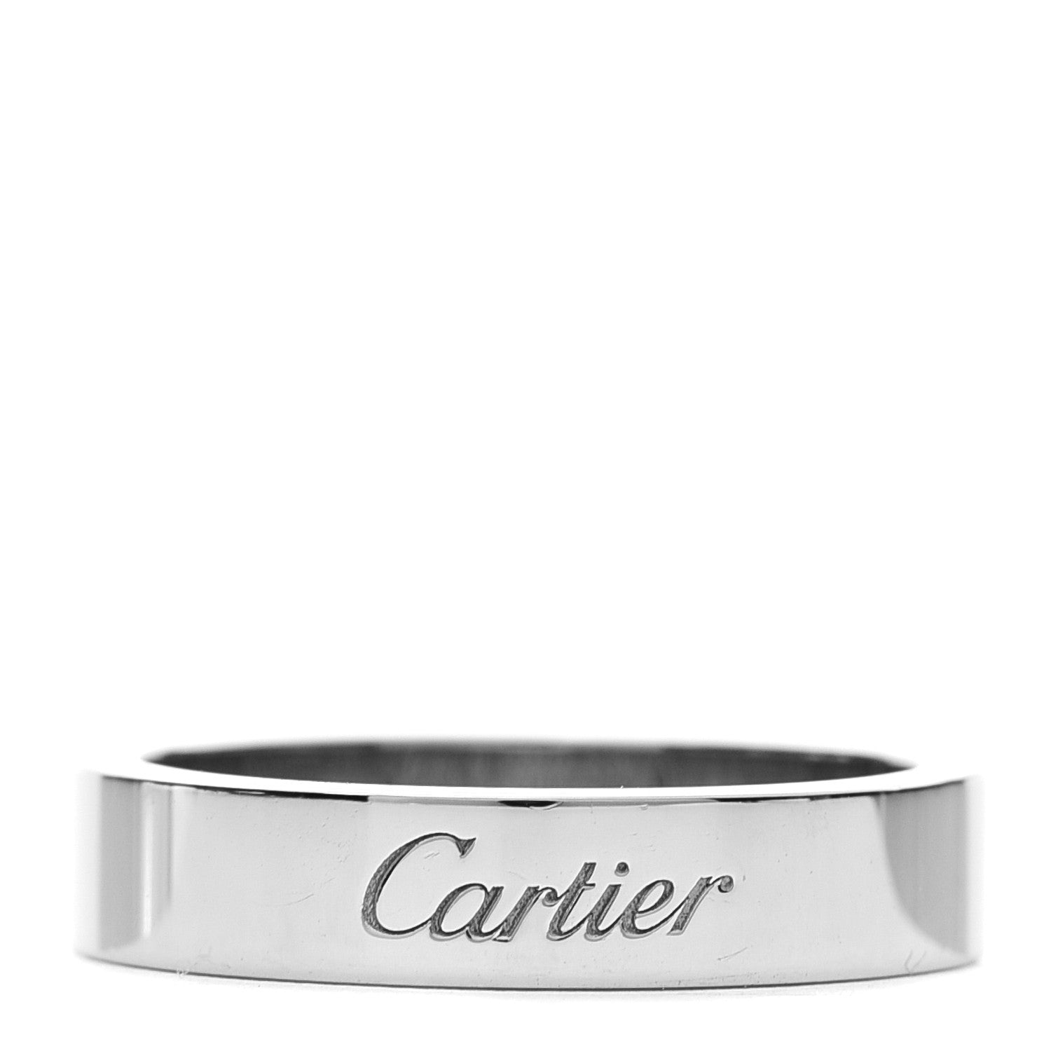Cartier 18K White Gold 5.5mm LOVE Ring 56 7.5 6 of 11
