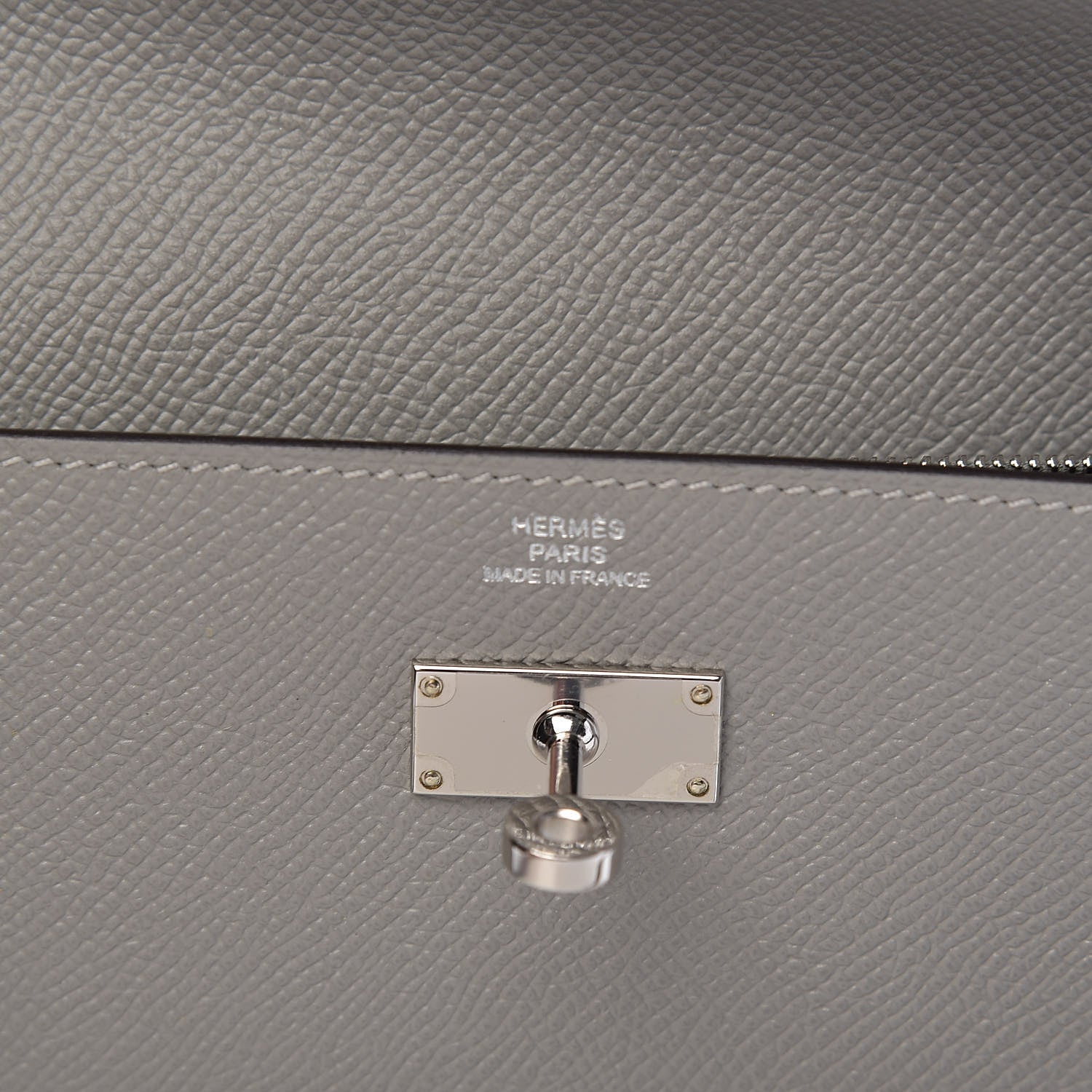 Hermes Epsom Kelly Longue Wallet Gris Mouette 6 of 8
