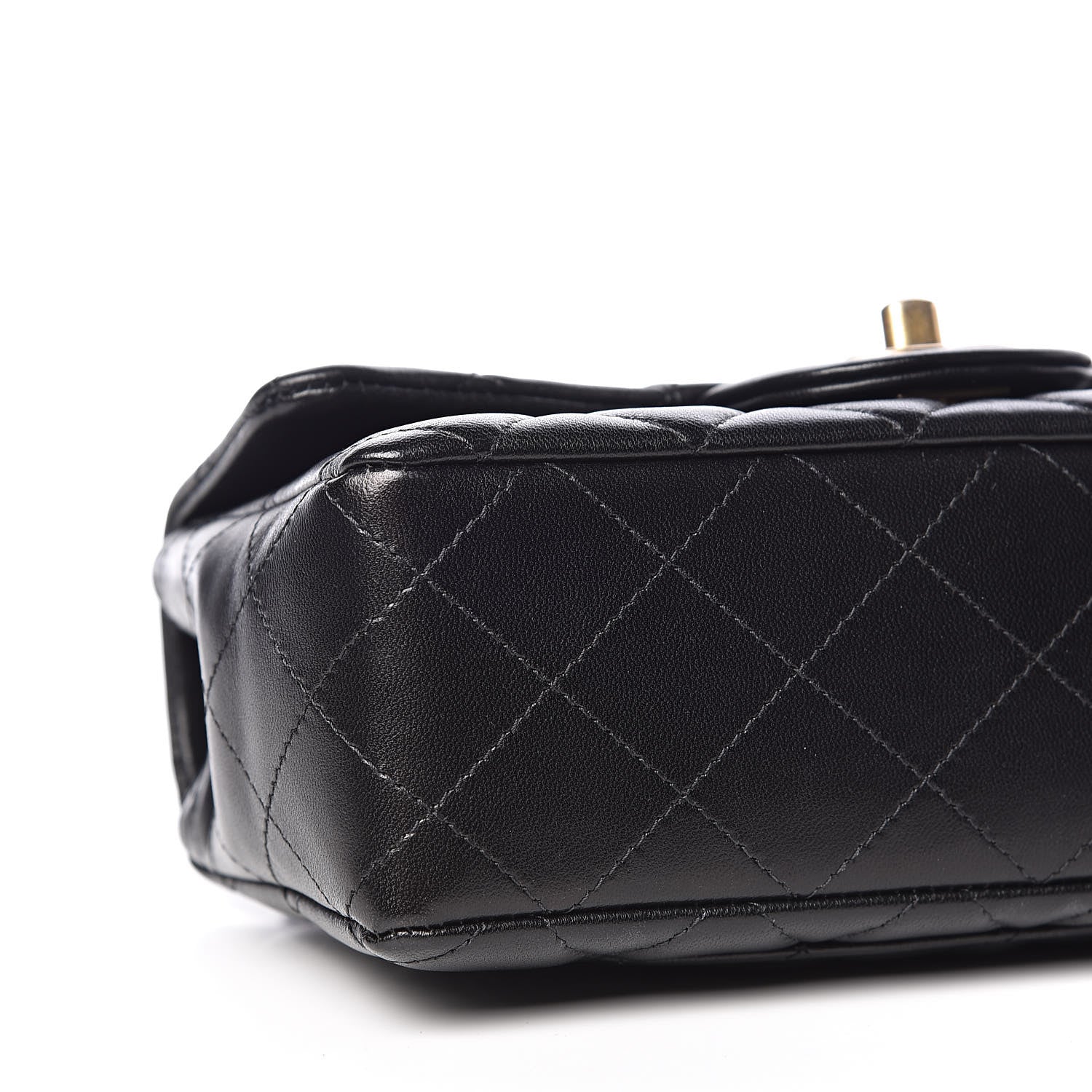 Chanel Lambskin Quilted Mini Rectangular Flap Black 8 of 10