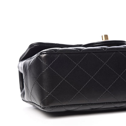 Chanel Lambskin Quilted Mini Rectangular Flap Black 8 of 10
