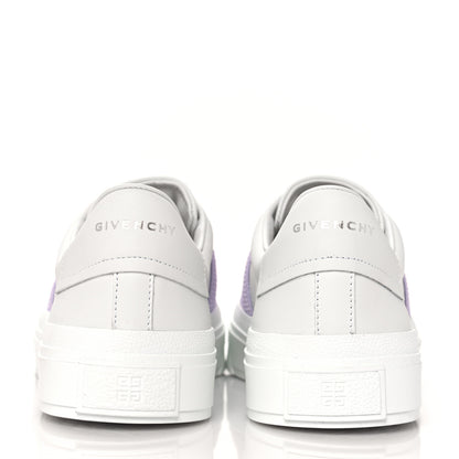 Givenchy Calfskin Band Logo Womens City Sport Sneakers 39 Lilac 5 of 9