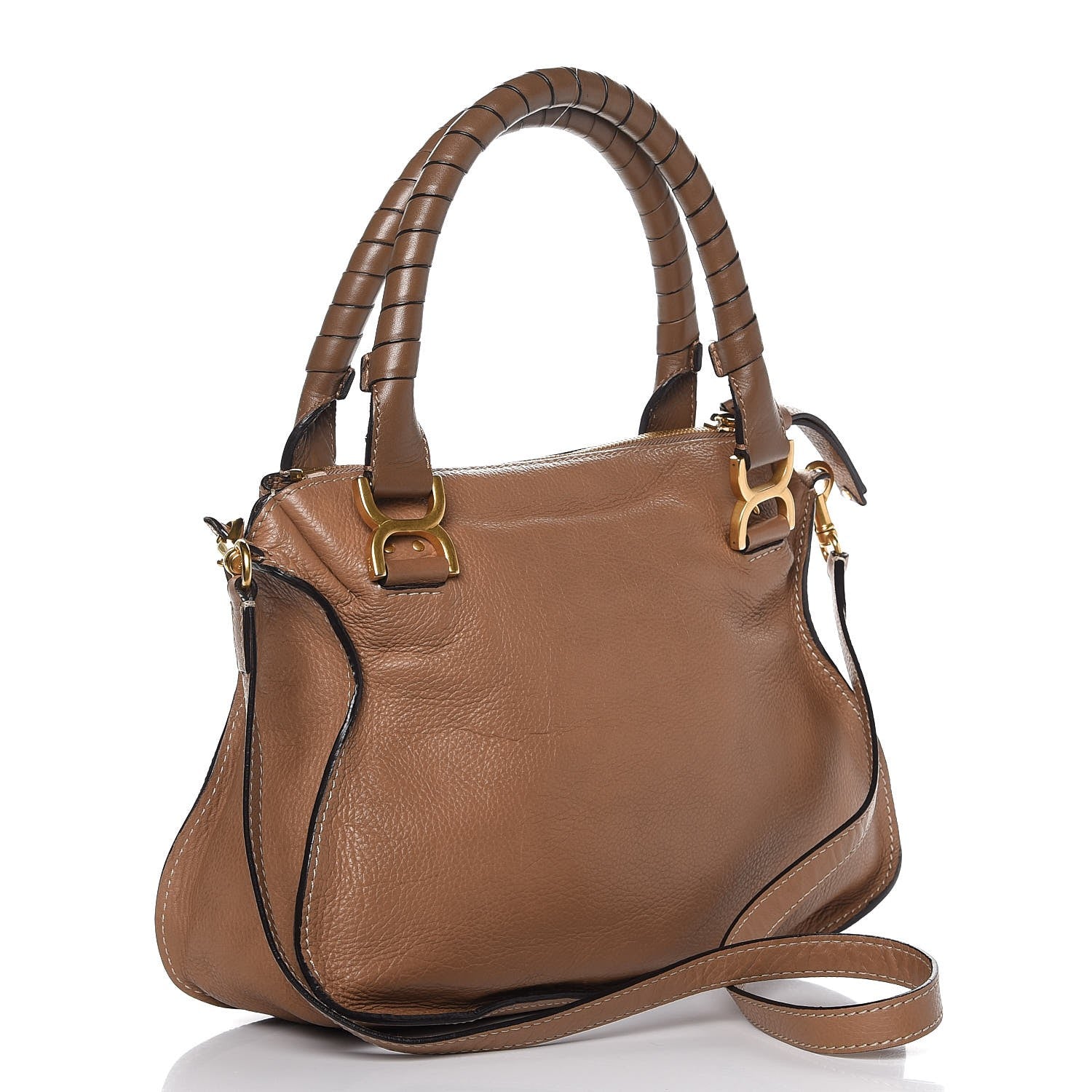 Chloe Calfskin Medium Marcie Satchel Nut 4 of 16