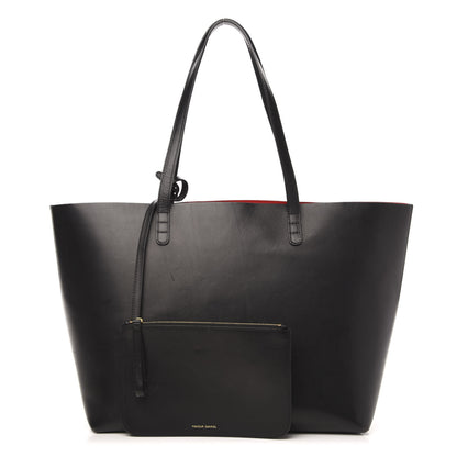 Mansur Gavriel Calfskin Large Shopping Tote Black Flamma 1 of 13