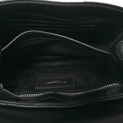 Saint Laurent Calfskin Y Quilted Monogram Toy Loulou Crossbody Bag Black 6 of 12