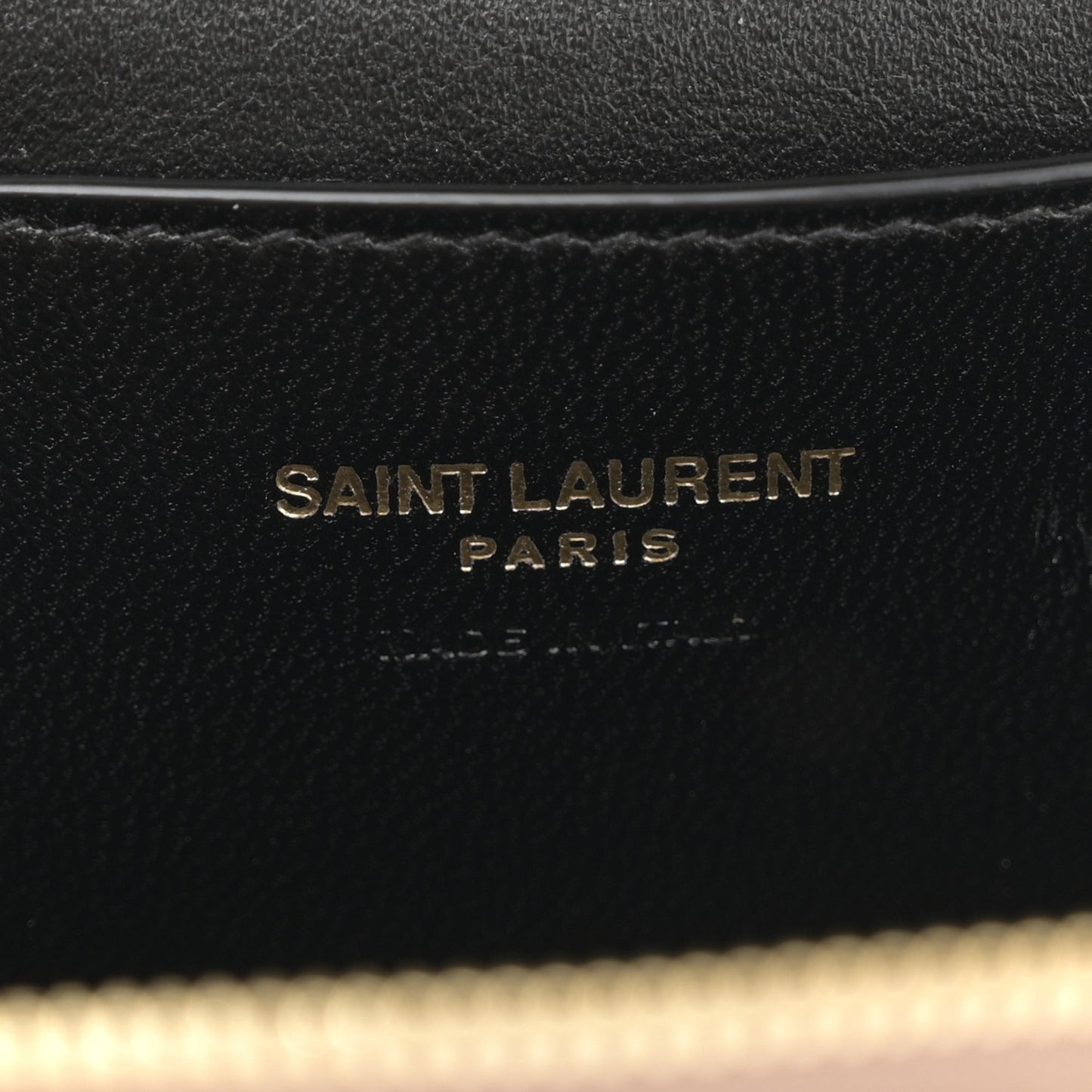 Lambskin Quilted Mini Gaby Vanity Case Dark Toffee