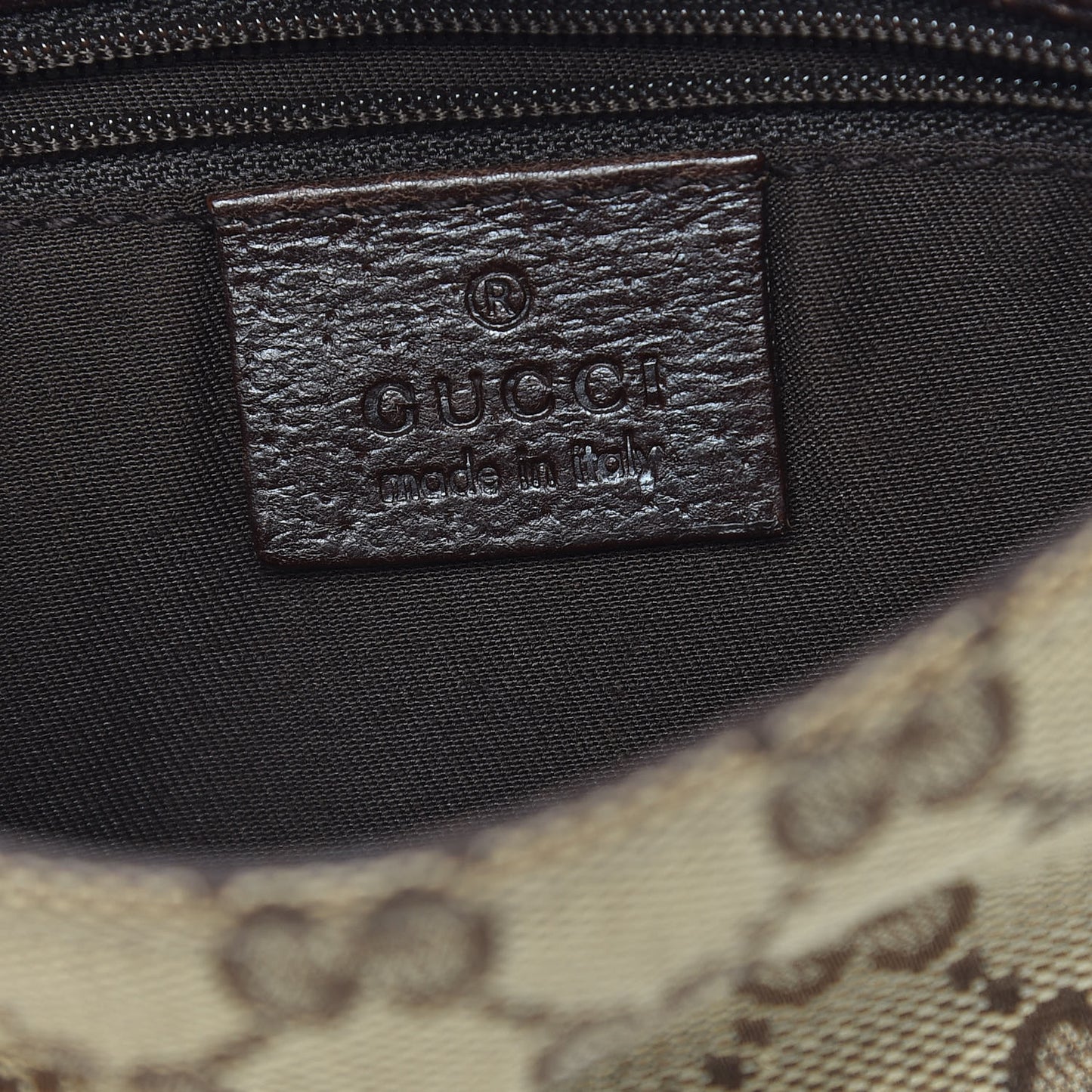 Monogram Waist Pouch Bag Dark Brown