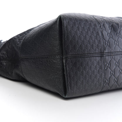 Gucci Guccissima Medium Bree Shoulder Bag Black 15 of 16