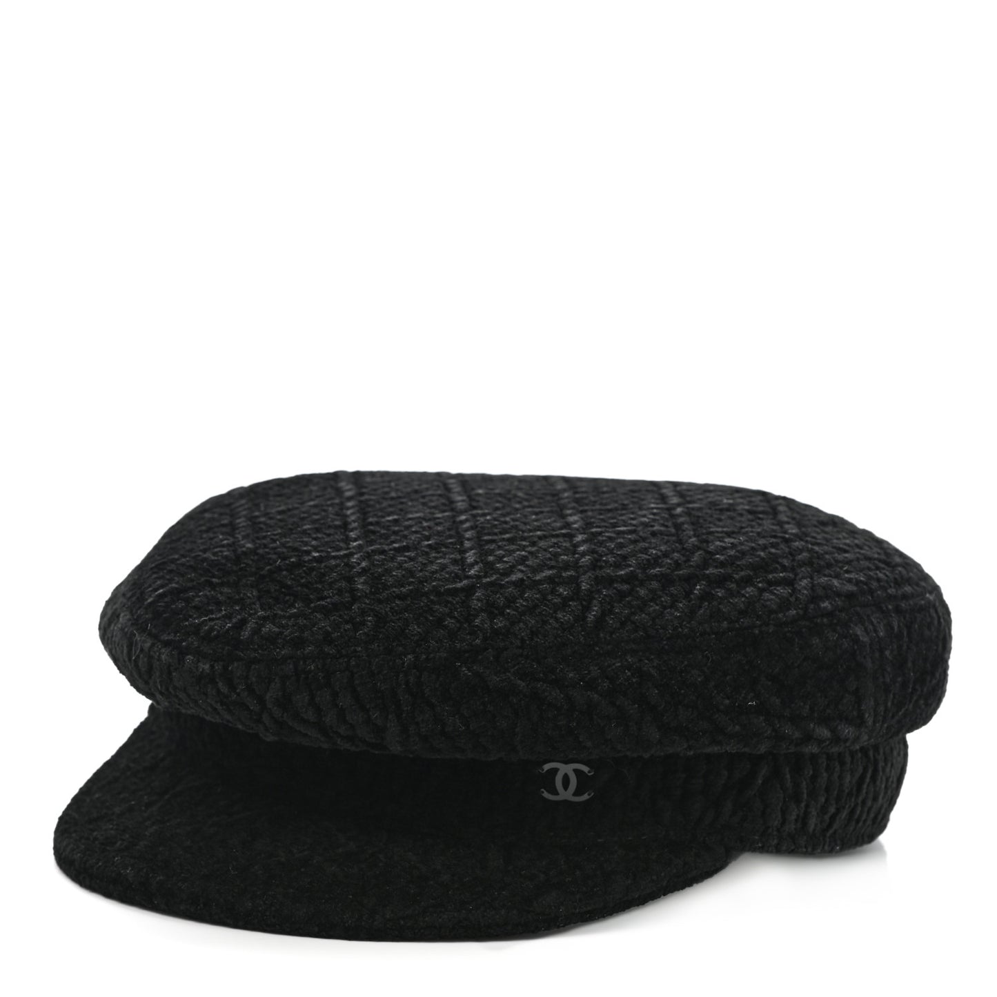 Viscose Silk Quilted CC Cap M Black