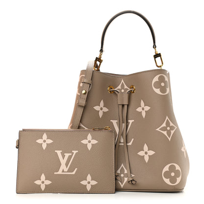 Louis Vuitton Empreinte Monogram Giant Neonoe MM Tourterelle Creme 1 of 12