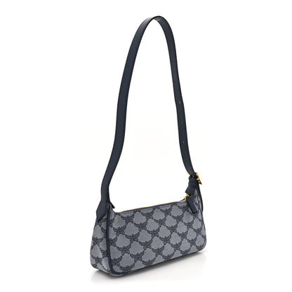 MCM Lauretos Nappa Small Himmel Shoulder Bag Indigo Blue 3 of 9
