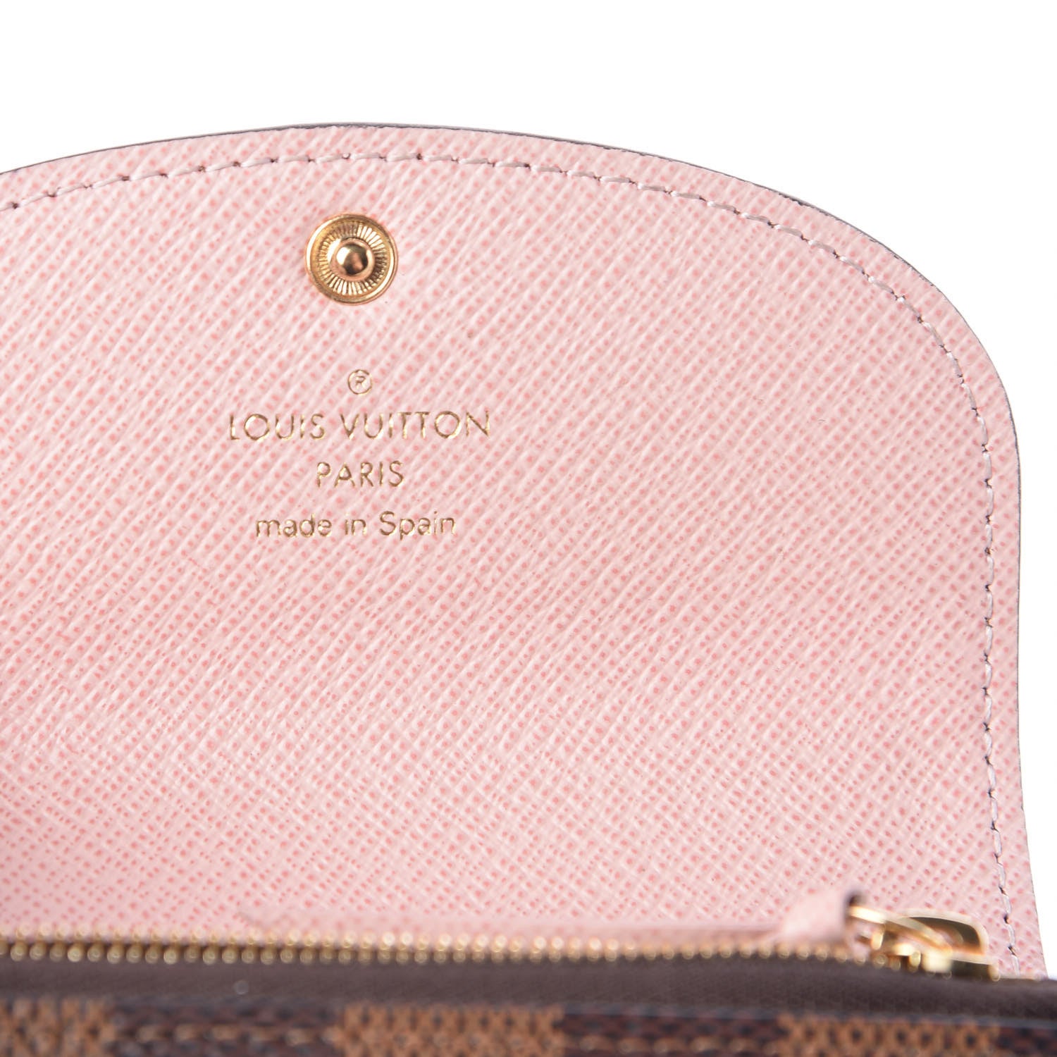 Louis Vuitton Damier Ebene Rosalie Coin Purse Rose Ballerine 6 of 11