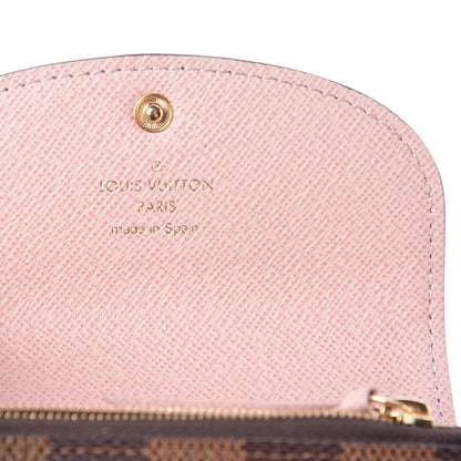Louis Vuitton Damier Ebene Rosalie Coin Purse Rose Ballerine 6 of 11