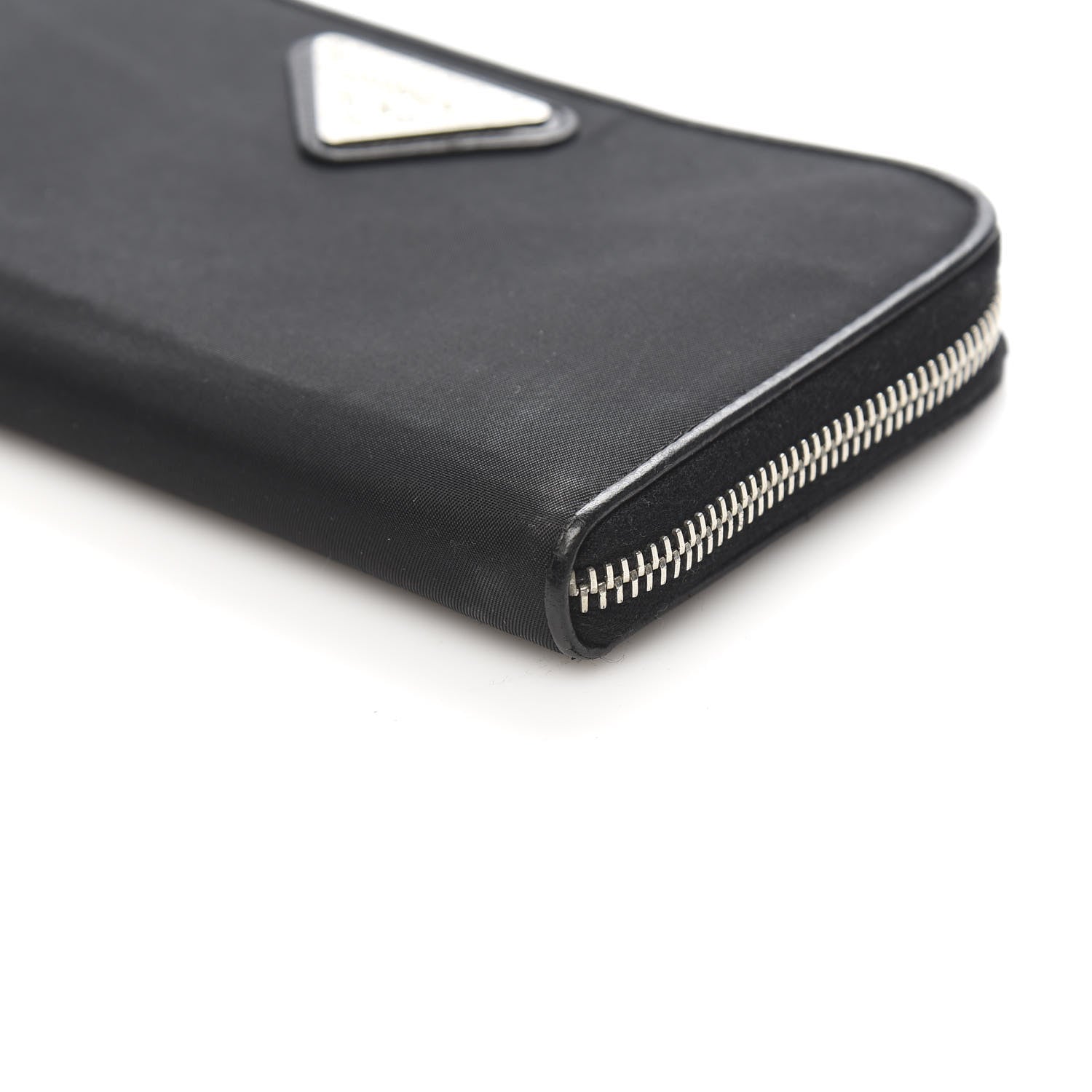 Prada Tessuto Light Nylon Zip Around Wallet Black 9 of 10
