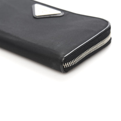Prada Tessuto Light Nylon Zip Around Wallet Black 9 of 10