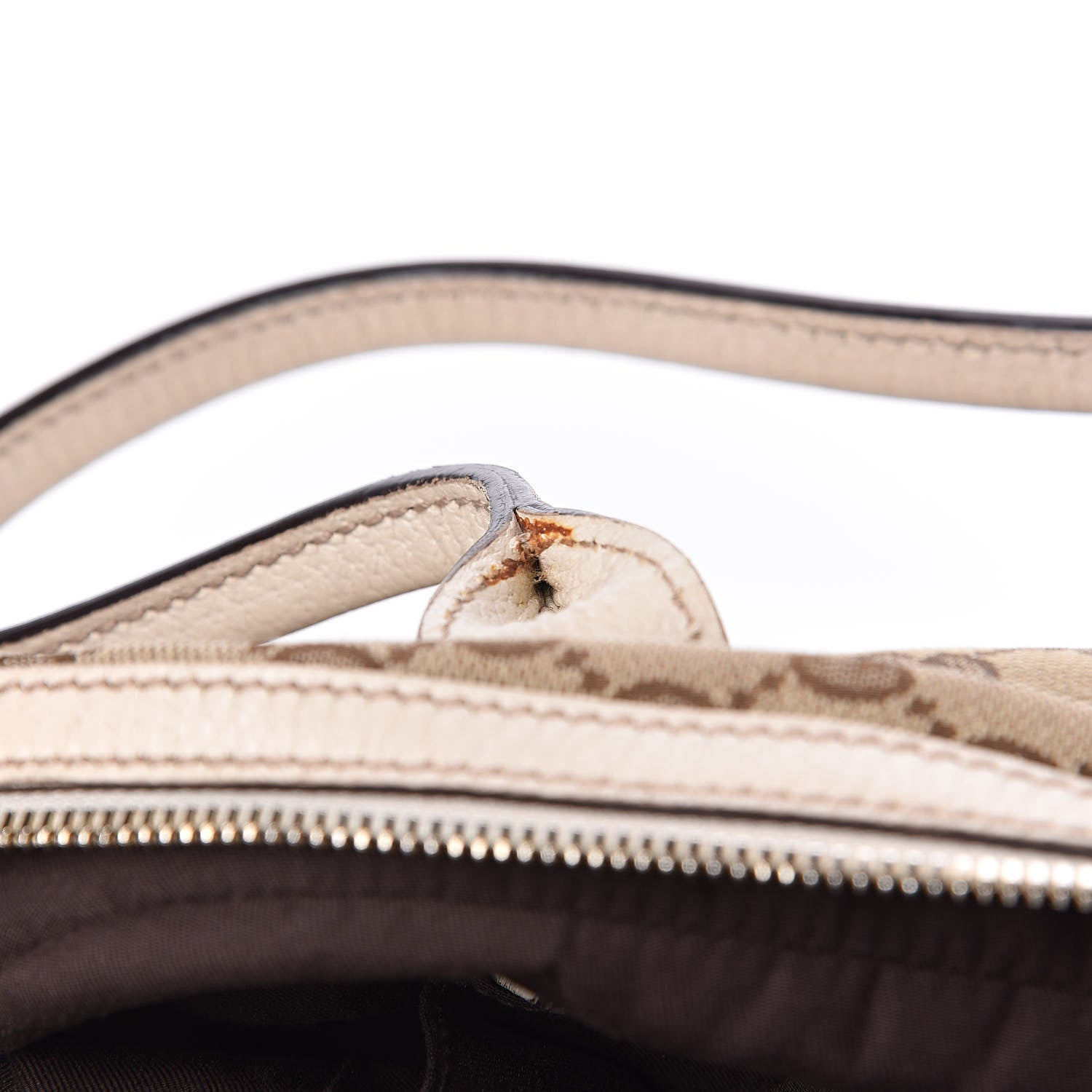 Gucci Monogram Small Princy Satchel Off White 9 of 16