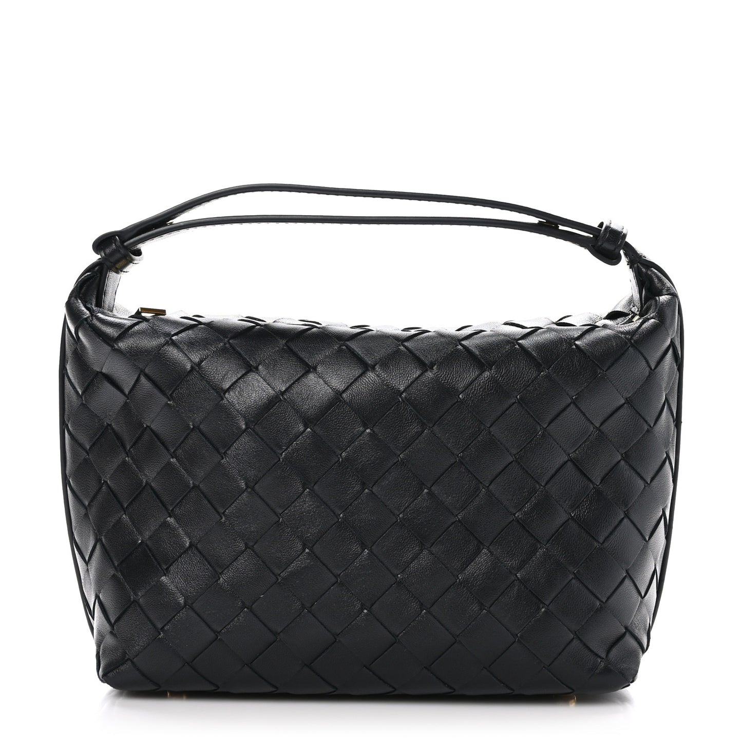 Calfskin Nappa Intrecciato Mini Wallace Black