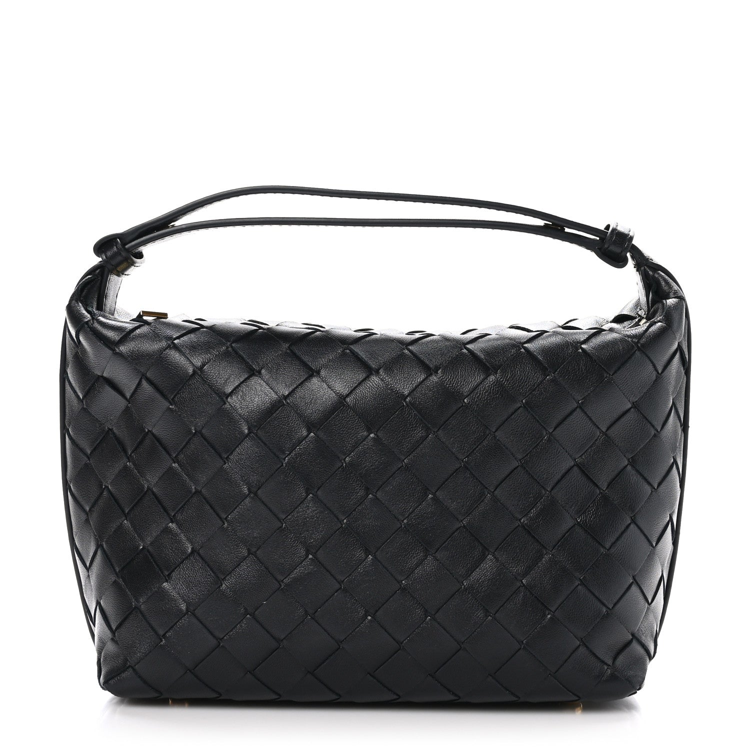 Bottega Veneta Calfskin Nappa Intrecciato Mini Wallace Black 1 of 11