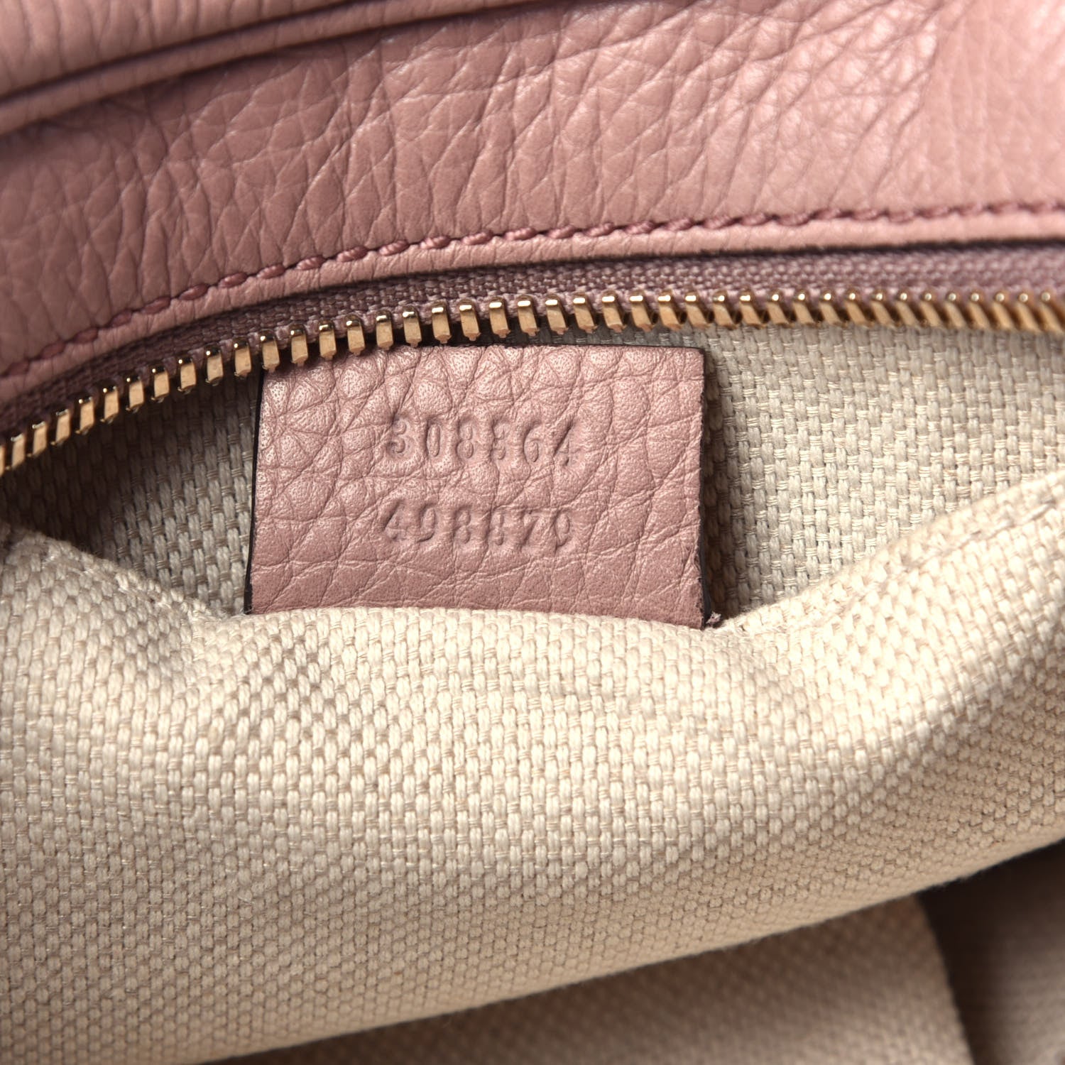 Gucci Cellarius Calfskin Small Soho Disco Bag Dark Cipria 7 of 9