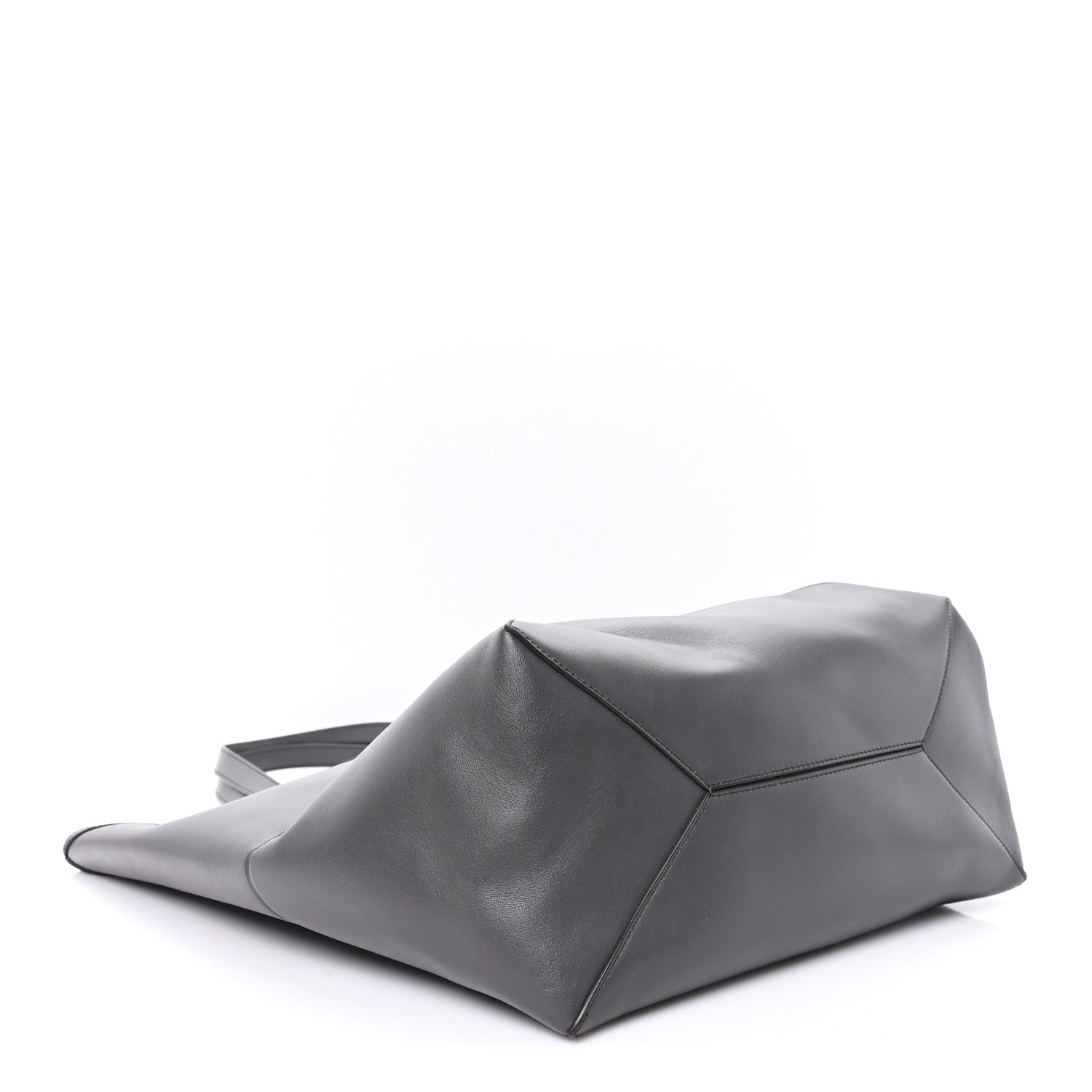 Loewe Shiny Calfskin Large Puzzle Fold Tote Dark Grey 4 of 9